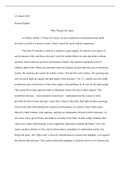 Thinrgs Fall Apart Essay