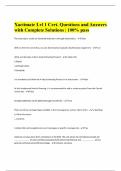 Xactimate Lvl 1 Cert. Questions and Answers with Complete Solutions | 100% pass