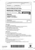 Pearson Edexcel AS Physics paper 1 June 2024 QUESTION PAPER (8ph0-1)-Core Physics I