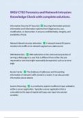 WGU C702 Forensics and Network Intrusion Knowledge Check with complete solutions |Latest 2024/2025