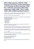 WGU c468, jeopardy, c468 PA, C468 Nursing Informatics and the Application of Technology by Mary Sizemore, C468 PA, C 468 OA, informatics PRACTICE assesment, C468, C468 - SET 2, C468, C468, c468, C468(Complete)Graded A+