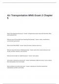 Air Transportation MNG Exam 2 Chapter 5 Questions and Answers