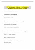 USAHS Conditions Final Exam with Complete Solutions | Already Passed| Verified