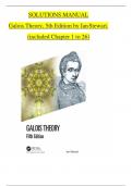 SOLUTION MANUAL For Galois Theory 5th Edition by Ian Stewart. All Chapters 1 to 26 Complete, Verified Edition: ISBN 9781032101583