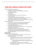 NURS  5334 MODULE 7 EXAM STUDY GUIDE NEW LATEST AND UPDATED (2022/2023) SOLUTIONS.