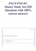 PNCP PNP-PC Master Study Set |250 Questions with 100% correct answers