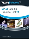 MCAT- CARS PRACTICE TEST T1