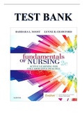 Fundamentals of Nursing 2nd Edition Yoost Test Bank - latest Update with ALL Chapters & Answers 