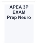  APEA 3P EXAM Prep Neuro.