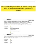NRNP 6568 Week 4 Comprehensive Practice Questions & Answers(100% Correct) 2022