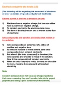 Electrical Conductivity & Metals | Secondary School Chemistry Lesson Notes