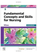 Test Bank for Fundamental Concepts and Skills for Nursing 6th Edition by Williams.