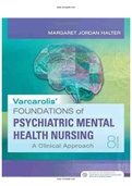 Varcarolis Foundations of Psychiatric Mental Health Nursing 8th Edition Halter Test Bank