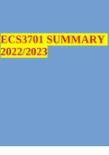 ECS3701 SUMMARY 2022/2023