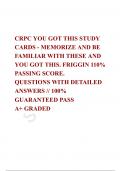 CARDS - MEMORIZE AND BE FAMILIAR WITH THESE AND YOU GOT THIS. FRIGGIN 110% PASSING SCORE.