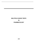 Exam (elaborations) nursing pharmacology 