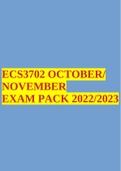 ECS3702 OCTOBER/ NOVEMBER EXAM PACK 2022/2023