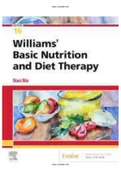 TEST BANK FOR WILLIAMS’ BASIC NUTRITION AND DIET THERAPY 16TH EDITION BY NIX