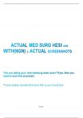 THE ACTUAL HESI MED SURG EXAM 2024  WITH (NGN)  ACTUAL SCREENSHOTS