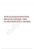 BCPS EXAM QUESTIONS WITH DETAILED ANSWERS // 100% GUARANTEED PASS A+ GRADED