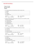 RADIOLOGIC 302 RAD 302 Facial Bones Quiz And Answers Graded