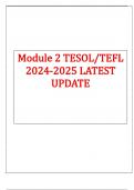 Module 2 TESOL/TEFL 2024-2025 LATEST UPDATE