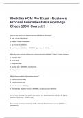  Workday HCM Pro Exam - Business Process Fundamentals Knowledge Check 100% Correct!!