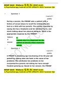 NRNP 6640   MIdterm Q & As NRNP-6640-4,Psychotherapy Individ.LATES UPDATE 2022 Summer Qtr