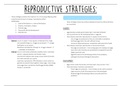 Reproductive strategies