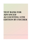 TEST BANK FOR ADVANCED ACCOUNTING 11TH EDITION BY FISCHER