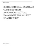 HESI EXIT COMPREHENSIVE PROCTORED EXAM