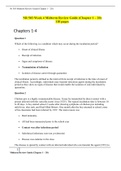 NR 503 Week 4 Midterm Review Guide (Chapter 1 – 20) 