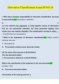 Derivative Classification Exam IF103.16. Questions and Answers 2023/2024 (Verified Answers)