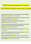 NHA CBCS Exam Questions and Answers (2022/2023) (100% Verified Answers by Expert)