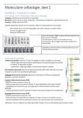 Moleculaire celbiologie 1