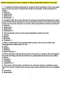 Health Assessment Jarvis Chapter 23: Musculoskeletal System Test bank