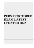 PEDS PROCTORED EXAM LATEST UPDATED 2022