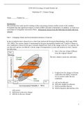 EVR 3013L Ecology of South Florida Lab Worksheet #7 : Climate Change