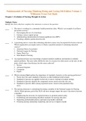 Complete Test Bank Fundamentals of Nursing Thinking Doing and Caring 4th Edition Volume 2 Wilkinson Treas Questions & Answers with rationales (Chapter 1-46)