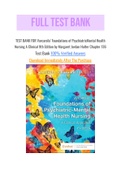 TEST BANK FOR Varcarolis' Foundations of PsychiatricMental Health Nursing A Clinical 9th Edition by Margaret Jordan Halter Chapter 136 with Question and Answers, From Chapter 1 to 36 and rationale