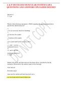 NUR 2310 UWORLD MEDICAL SURGICAL NURSING  VERIFIED QUESTIONS AND ANSWERS(DOWNLOAD TO SCORE A PLUS)