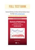 Statistical Rethinking 2nd Edition McElreath Solutions Manual with Question and Answers, From Chapter 1 to 16 