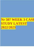 Nr 507 WEEK 3 CASESTUDY LATEST 2022/2023