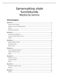 Samenvatting IKZ vitale functiekunde medische kennis, 7 colleges 