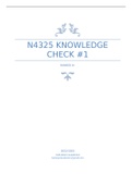 N4325 KNOWLEDGE CHECK #1