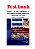 Pediatric Physical Examination An Illustrated Handbook 3rd Edition Duderstadt Test Bank ALL 20 CHAPTERS |COMPLETE GUIDE A+