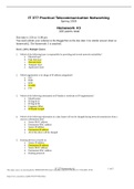 IT 377 Practical Telecommunication Networking  Homework #3