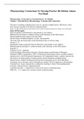 Complete Test Bank Pharmacology Connections To Nursing Practice 4th Edition Adams Questions & Answers with rationales (Chapter 1-75)