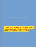 Financial Management (Western Governors University) C214 SG QUESTIONS AND ANSWERS 2022/2023