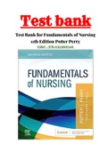 Test Bank For Fundamentals of Nursing 11th Edition Potter Perry Chapter 1-50 | Newest Version 2022